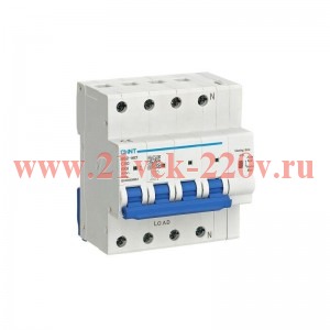 Выключатель автоматический модульный 4п (3P+N) C 50А 6кА NB2-80ZT (R) CHINT 448267