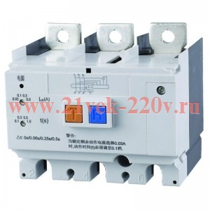 Выключатель автоматический дифференциального тока 3п NM8NL-250 3P RCD1 CHINT 449981
