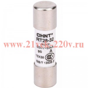 Вставка плавкая цилиндрическая RT28-32 6А 10х38 CHINT 520252
