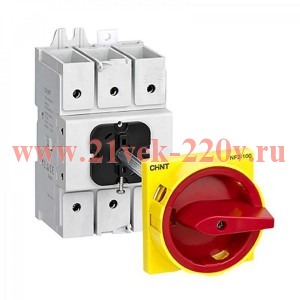 Выключатель-разъединитель NF2-80/3DORY выносн. рукоятка упр. для установ. на дверь (шток 300мм) (R)