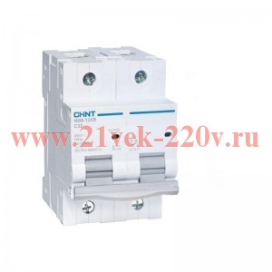 Выключатель автоматический модульный 2п (1P+N) D 80А 20кА NB8-125R (R) CHINT 559847