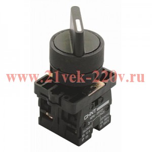 Переключатель NP2-ED33, 3 положения фиксацией, 2НО, IP40 (R)