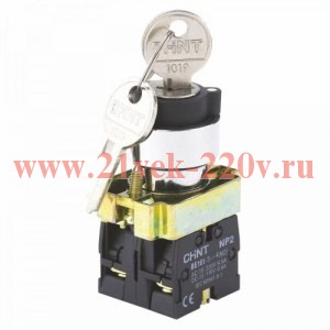 Переключатель NP2-BG31 3 положения фиксацией 1НО IP40 (R) CHINT 576045