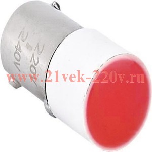 Лампа BA9s для NP2 AC/DC12В (LED) (R) красн. CHINT 576733
