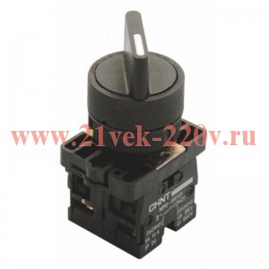 Переключатель NP2-ED35 3 положения фиксацией 1НО+1НЗ IP40 (R) CHINT 575423
