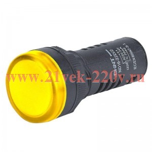 Индикатор ND16-22D/4 встр. конденсатор IP40 АС380В (R) желт. CHINT 592665