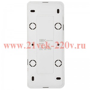 Розетка 3-м ОП GLORY РС23-3-ХБм 16А с заземл. без защ. шторок бел. матов. IEK ERH31-K01M-16