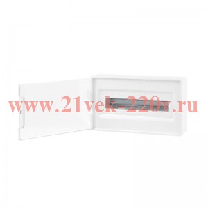 Щит настенный DKC FRAME 18 модулей с прозрачной дверцей с шиной IP40 белый F18W1WT