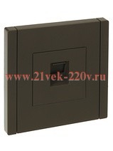 Розетка компьютерная RJ45 кат.5E ИЭК FORTE&PIANO FP332 серый FP-K10-1-K03
