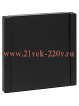 Выключатель одноклавишный с индикацией ИЭК FORTE&PIANO 10А FP102 черный FP-V10-1-10-1-K02