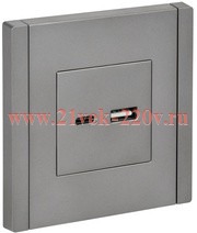 Розетка для зарядки ИЭК FORTE&PIANO FP550 USB A+C 3,1А сталь FP-U22-D31-K46