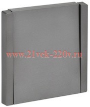 Выключатель кнопочный одноклавишный ИЭК FORTE&PIANO FP510 10А сталь FP-V14-0-10-1-K46