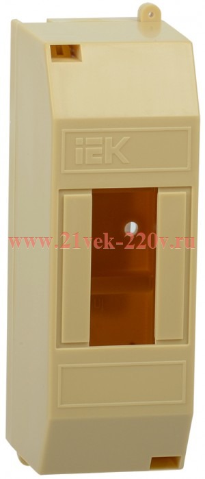 Бокс пластиковый накладной без двери ИЭК KREPTA 3 КМПн 1/2 1-2 модуля сосна MKP31-N-02-30-252-S