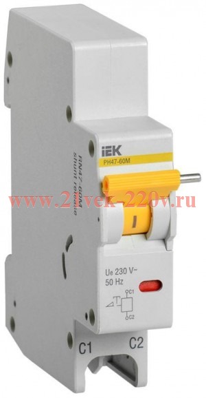 Расцепитель независимый РН47-60М на DIN-рейку для ВА47-60M ИЭК