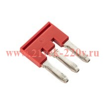 Перемычка вставная для клемм на 6кв.мм 3-х полюсная DKC SBF-3-8