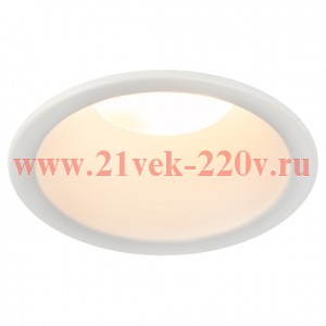 Светильник встраиваемый KL97 WH под лампу MR16 GU5.3 алюм. бел. Эра Б0071013