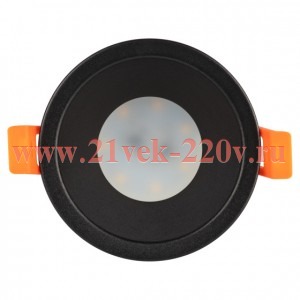 Светильник встраиваемый KL97 BK под лампу MR16 GU5.3 алюм. черн. Эра Б0071014