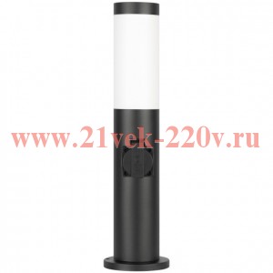 Светильник уличный напольный «Беллона» GBF-103-1-BL-0450 230В Е27 IP54 черн. с розеткой Эра Б0071047