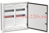 Щит металлический встраиваемый ЩРв-72 (2х36) 630х625х130 IP31 TITAN5 IEK белый