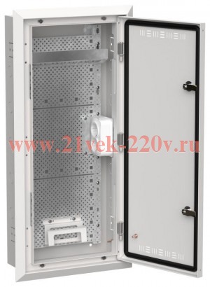 Щит мультимедийный скрытого монтажа ИЭК TITAN 5 ЩРв-48 (1х48) 755х365х130мм IP30 белый TI5-51-V-048-30