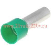 Наконечник-гильза Е6018 6мм2 с изолированным фланцем (светло-зеленый) (100 шт) ИЭК