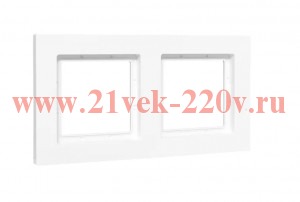 Рамка 2-местная EKF IP44 Эпика белый UP1-FPW-02-44