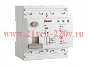 Устройство защиты от дугового пробоя (УЗДП) 3P+N 10А PROxima EKF afdd-4-10-pro