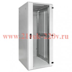 Шкаф напольный 19дюйм TERACOM PRO 42U 600х1000мм двери стеклянная с замком-ручкой и металлическая се