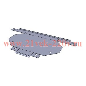 Угол для лотка горизонтальный 45град. 100x200мм плоский EKF g45100200-FL
