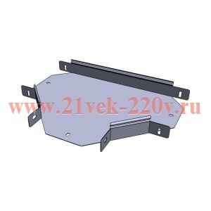 Ответвитель Т-образ. 100x400мм плоский EKF t10040007-FL