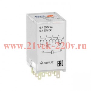 Реле промежуточное OptiRel G RP55-34-24-6-CO/TIL КЭАЗ 281102