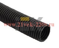 Труба гофр.ПНД d 32 с зондом (25 м) ИЭК черный