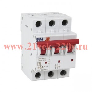 Выключатель нагрузки модульный OptiDin BM63P-320-ОМ4-РЕГ (ВМ63Р) КЭАЗ 393408