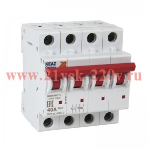 Выключатель нагрузки модульный OptiDin BM63P-463 УХЛ3 РЕГ (ВМ63Р) КЭАЗ 243392