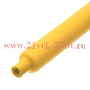 Трубка термоусадочная клеевая ТТК(3:1)-20/6 желт. (уп.10м) КВТ 102416