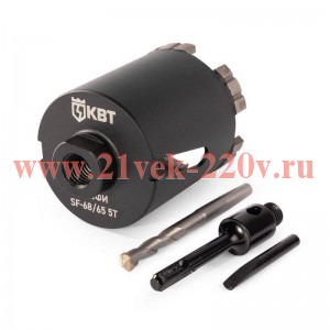 Коронка SF-68/65 5T с адаптером SDS-Plus ПРОФИ КВТ 102560