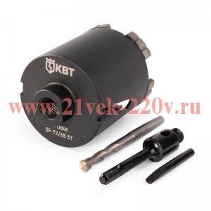 Коронка SF-72/65 5T с адаптером SDS-Plus ПРОФИ КВТ 102561