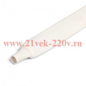Трубка термоусадочная ТУТнг-LS-12/6 бел. (уп.100м) КВТ 102213