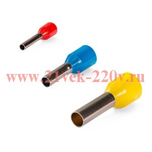 Наконечник штыревой втулочный изолированный НШВИ 16-12 ЕВРО син. КВТ 103208
