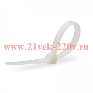 Кабельная стяжка стандартная 4х150мм (100шт) белая (КСС 4,0х150 бел)