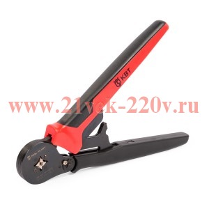 Пресс-клещи КВТ ПКВк-16 для опрессовки наконечников НШВИ 6 - 16мм2 квадратный обжим