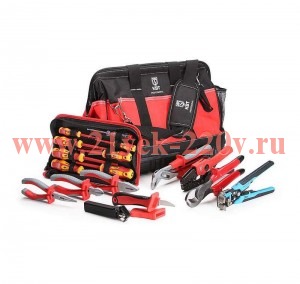 Набор инструментов электрика в сумке НИЭ-01 КВТ