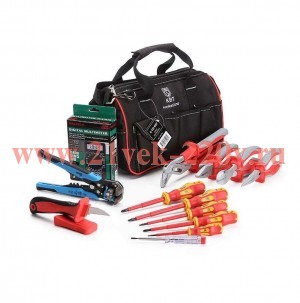 Набор инструментов электрика в сумке НИЭ-02 КВТ