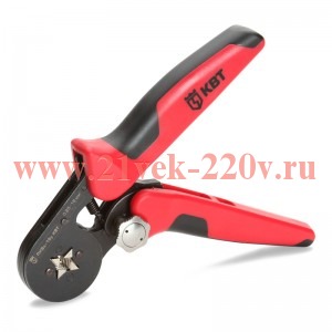 Пресс-клещи КВТ ПКВк-16у для опрессовки наконечников НШВИ 0,25 - 16мм2 квадратный обжим