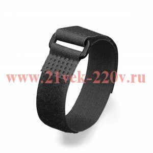 Стяжки велькро КСВ-П 20*450 (Чер) (Fortisflex)