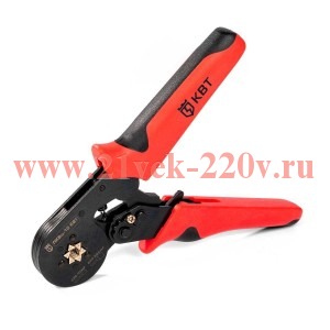 Пресс-клещи КВТ ПКВш-10 для опрессовки наконечников НШВИ 0,25 - 10мм2 шестигранный обжим