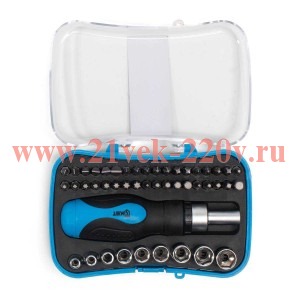 КВТ Набор отвертка с битами 