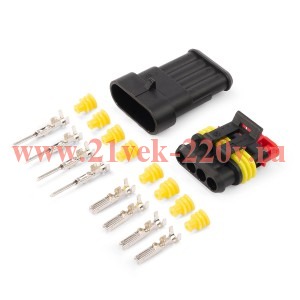 Разъем герметичный автомобильный РГА-4П КВТ 89506