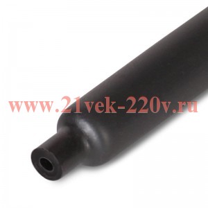 Трубка термоусадочная клеевая ТТК-(3:1)-12/4 черн. (в бухте) КВТ 89692