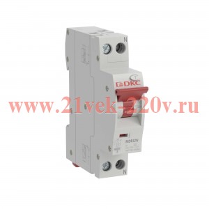 Выключатель компактный автоматический дифференциального тока YON max MDR 1P+N 300мА 6A C 6кА тип А Y